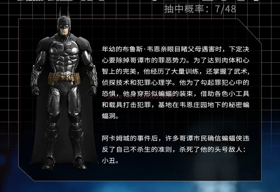 F5 ROUNDD CULTURE Batman: Arkham Knight Deathstroke Red Hood Anime Figure Blind Box Assemble Movable Model Toys Collection Gifts