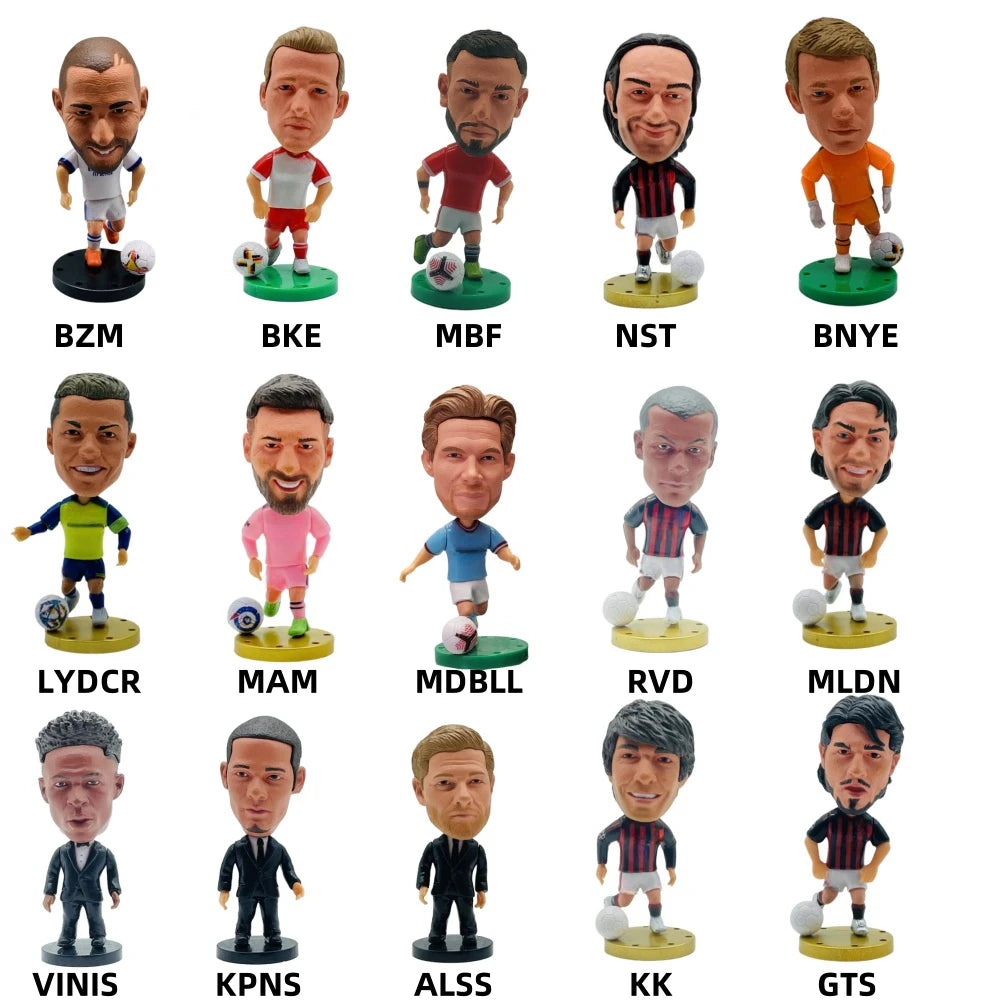 2026 Soccerwe Soccer Player Action Figures Collectible Miniatures for Fans & Decor