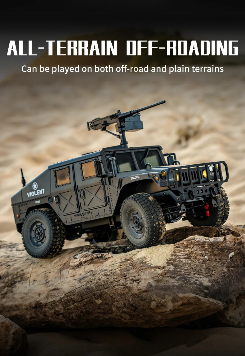 JHD For JJRC C8835 RC Car Simulation 4x4 All-terrain 2.4G Off-road Climbing Electric Truck with LED Light  With Spare Battery