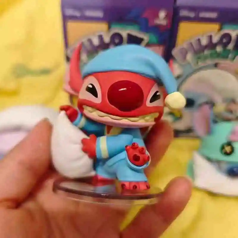 New Cartoon Disney Stitch Needle Pillow Battle Series Blind Box Action Figure Decor Ornament Cute Needle Doll Toy Birthday Gifts