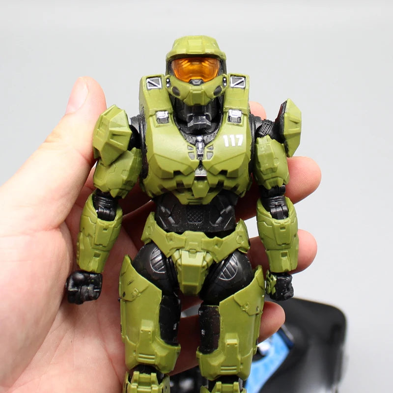 18cm Halo Master Chief Anime Figure  Mjolnir Mark Vi Gen 3 Figurine 1/12 Statue Model Doll Desk Collectible Decora Toys Gifts