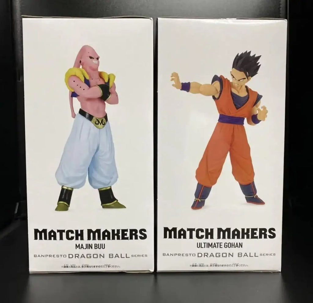 BANDAI Original Dragon Ball Z MATCH MAKERS Majin Buu Son Gohan Anime Action Figure Model Toys PVC Besktop Decorate Festival Gift