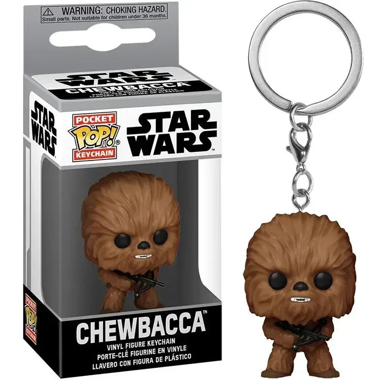 FUNKO Pop Star Wars Luke Skywalker Hera Sindula Asocapotan Laya IG-11 Chewbacca R2-D2 Darth Vader Assault Team Pocket Keychain