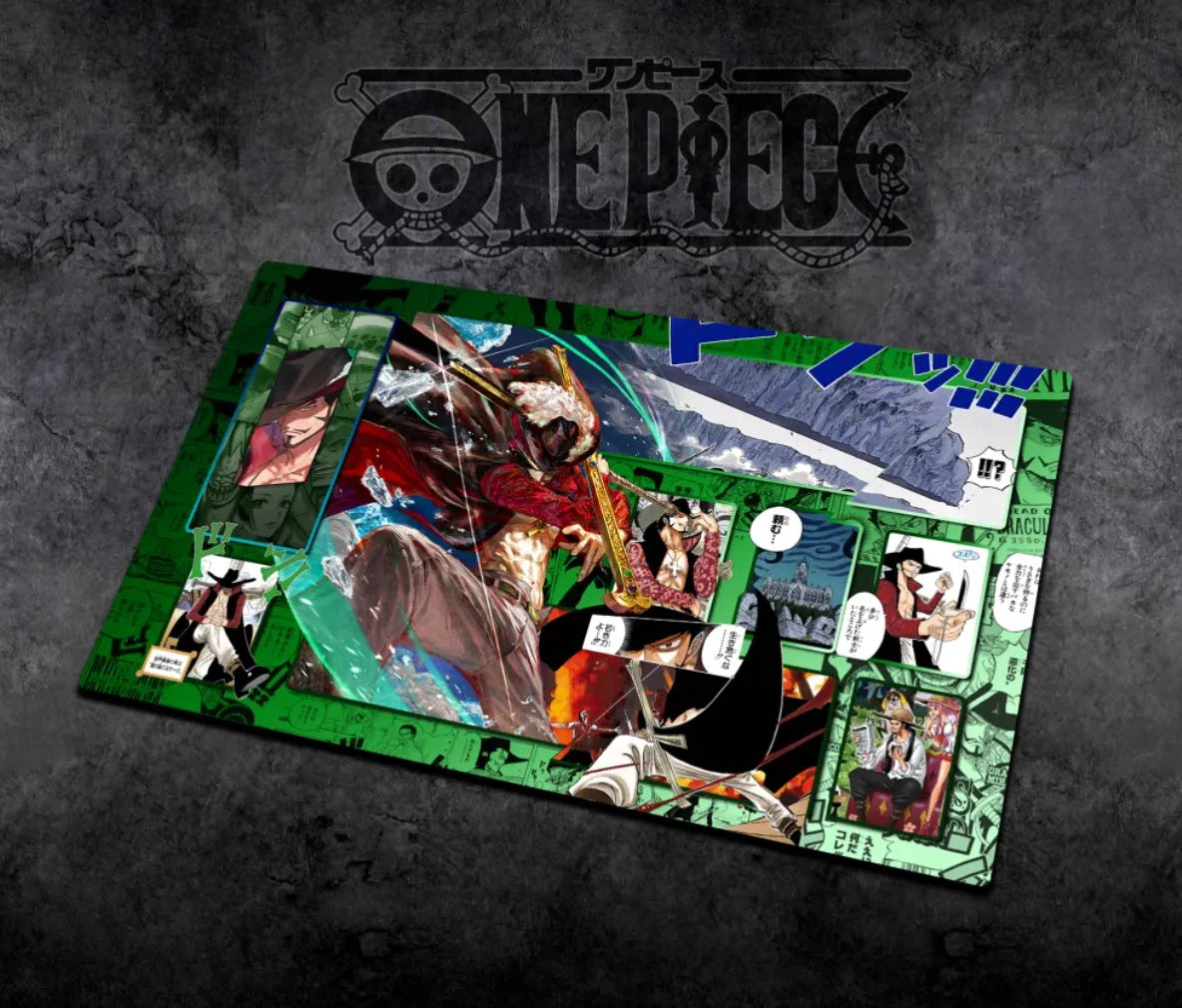 60*35cm Anime One Piece OPCG GAME Card PlayMat Comic Series New Four Emperors Teach Shankusu Buggy Luffy Chopper Collection Toys