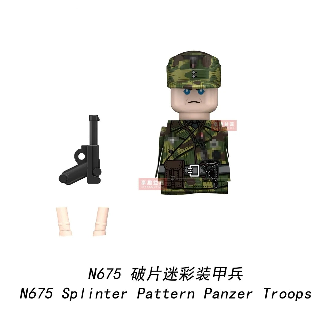 Boy Toys War II Army Soldiers Mini Military Weapons Model Small Particles Building Blocks Suits Childrens Birthday Gifts