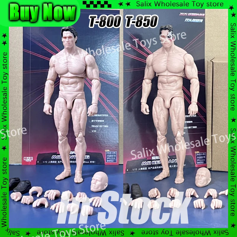 The Terminator T-800 T-850 Devilman 7 Inch Articulated Anime Action Figure Devil Muscle Man Model Collection Customized