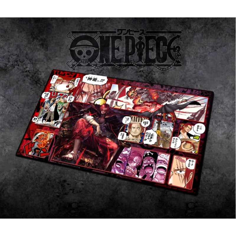60*35cm Anime One Piece OPCG GAME Card PlayMat Comic Series New Four Emperors Teach Shankusu Buggy Luffy Chopper Collection Toys