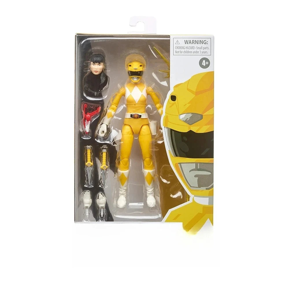 Power Rangers Lightning Collection Red Green Pink Blue Black Yellow Rangers 15cm Action Figure Model Toy