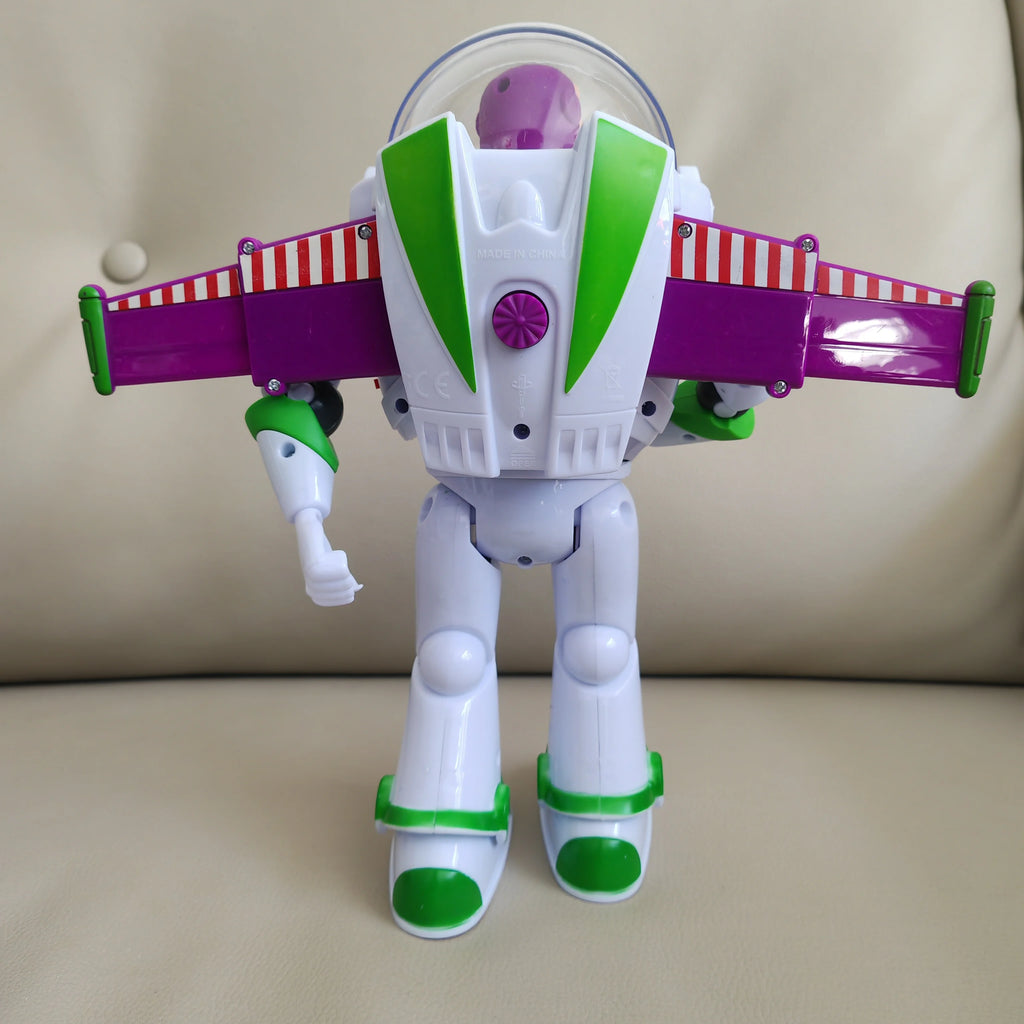Disney Toy Story  Buzzlightyear Cartoon Figure Model Toys Pixar Electric Walking Light Robot Doll Action Doll Kids Birthday Gift
