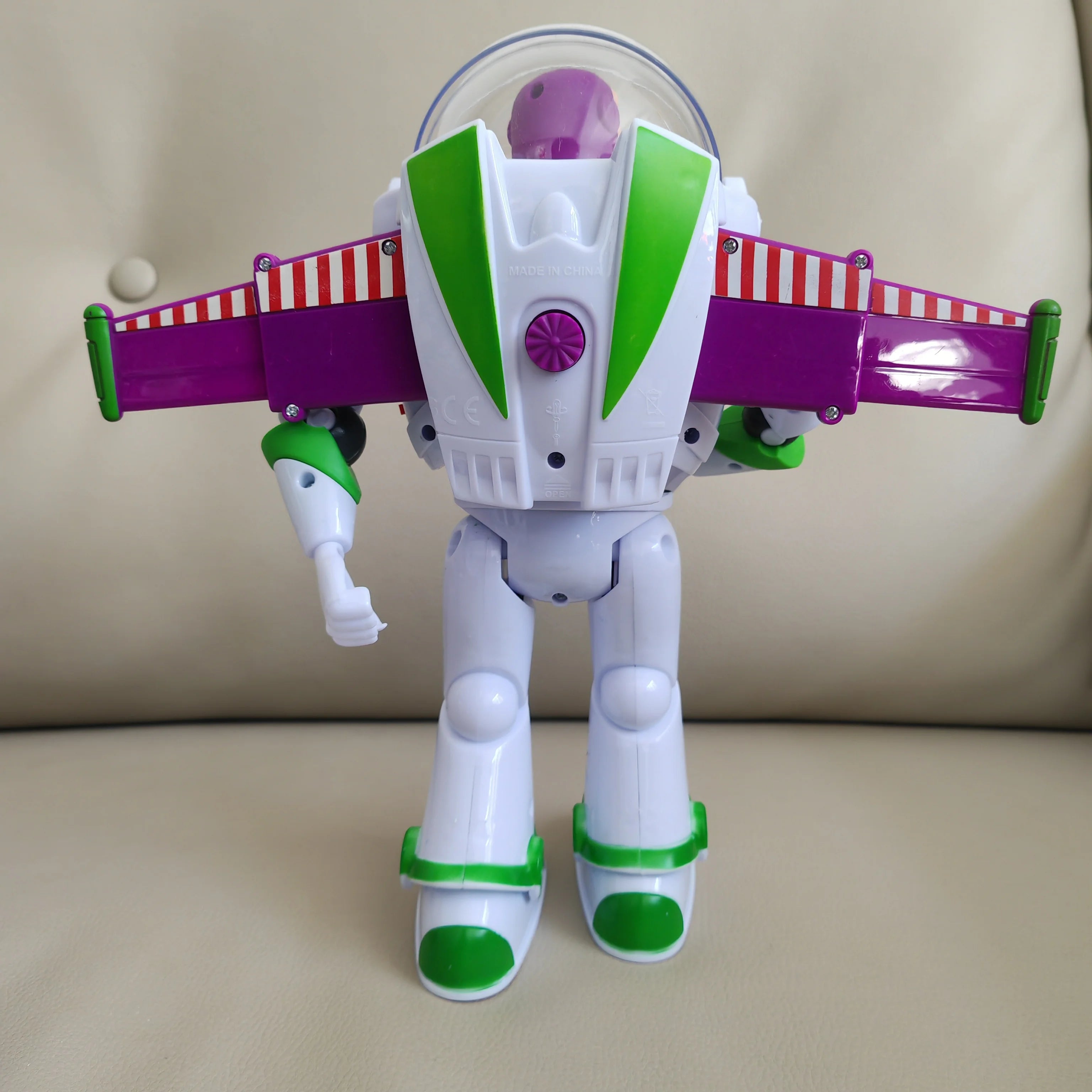 Disney Toy Story  Buzzlightyear Cartoon Figure Model Toys Pixar Electric Walking Light Robot Doll Action Doll Kids Birthday Gift