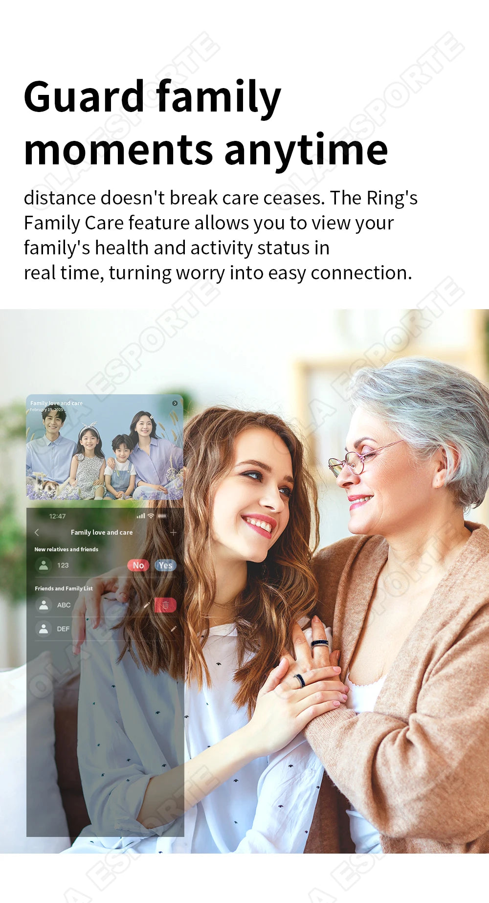 Call ID Reminder Smart Ring Display Screen and Touch,Tasbih Counter,Health Manager,5ATM Waterproof Multiple Sport Mode Men Women