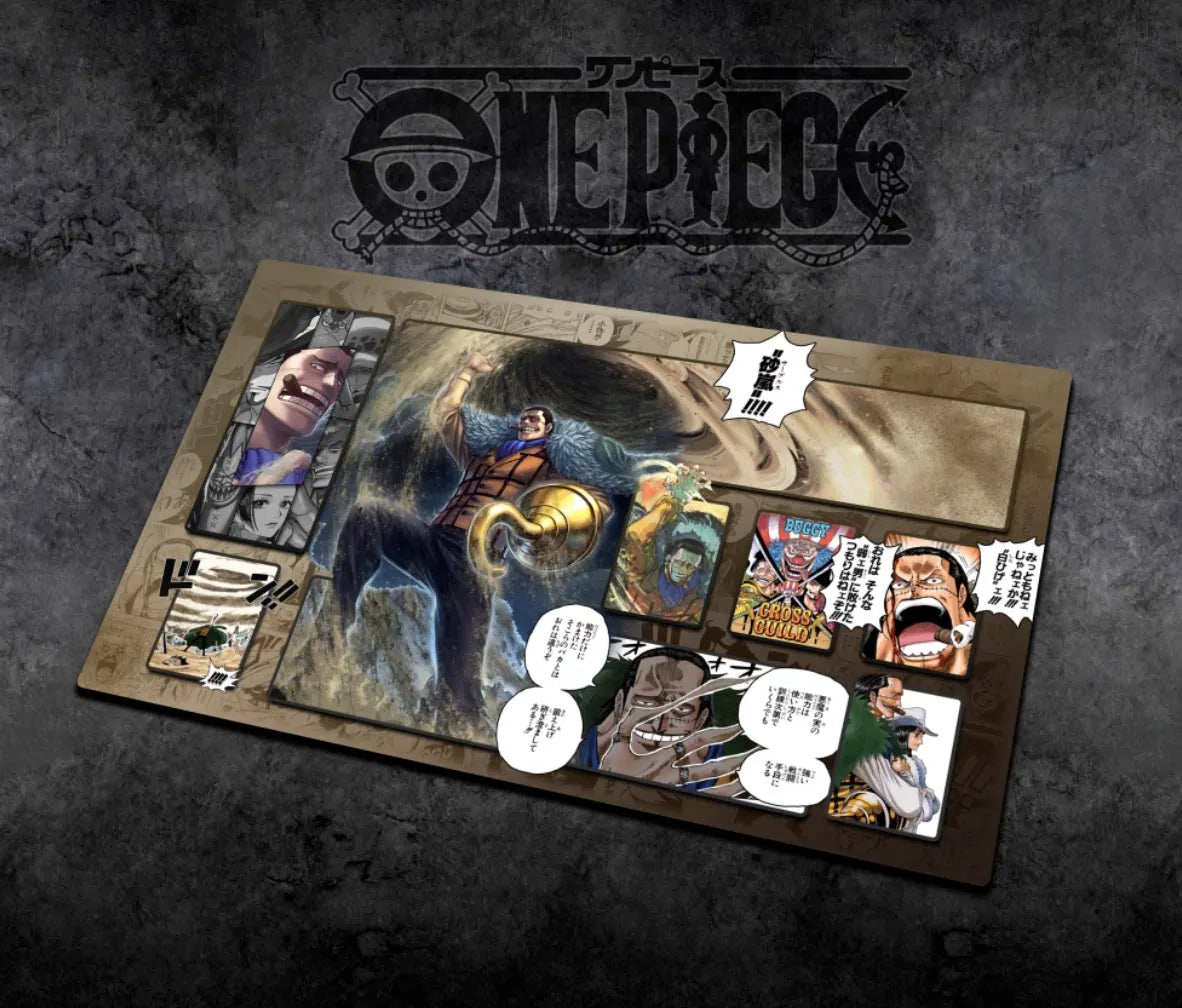 60*35cm Anime One Piece OPCG GAME Card PlayMat Comic Series New Four Emperors Teach Shankusu Buggy Luffy Chopper Collection Toys