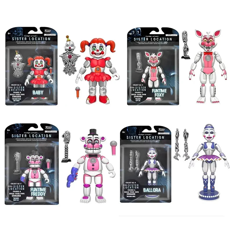 Fnaf Bear Midnight Harem Five Nights Joint Movable Detachable Game Action Figure At Five Nights Security Breach Model Kids Toy
