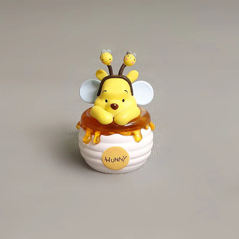 Anime Kawaii Winnie the Pooh Action Figure Doll Model Collectible Tide Play Cartoon Cake Home Party DIY Decoration Kids Gift Toy