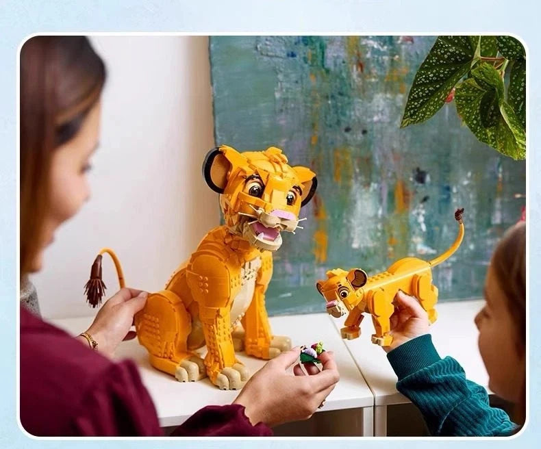 Disney The Lion King Classic Movie Series 29cm Simba Model Building Blocks Children's Boys and Girls Toy Gift Set