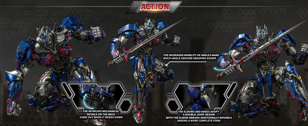 YOLOPARK Transformers Model: The Last Knight AMK PRO Series 20cm Optimus Prime Model Kit Action Figures Toy For Boy Men