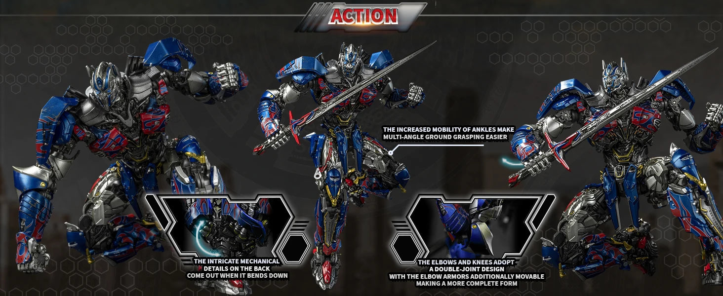 YOLOPARK Transformers Model: The Last Knight AMK PRO Series 20cm Optimus Prime Model Kit Action Figures Toy For Boy Men