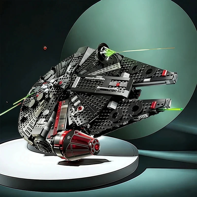 2026 New Moc 1579PCS Dark Falcon Millennium Collection Spacecraft Building Blocks 75389 DIY Model Set Children's Toy Gift