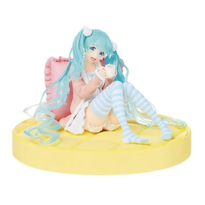 Hatsune Miku Figure Anime Girl Model Desktop Decor Collectible Doll Gift for Fans Future Vocaloid Statue Japanese Kawaii Otaku