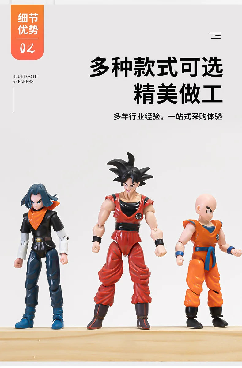 Anime Dragon Ball Z Action Figures Set-Son Goku Son Gohan Vegeta Frieza-Collectible Assembly Model Toys Boys Festival Gifts