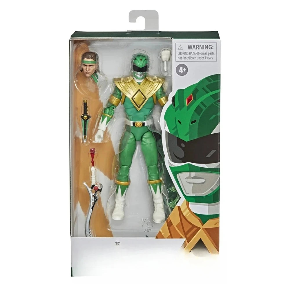 Power Rangers Lightning Collection Red Green Pink Blue Black Yellow Rangers 15cm Action Figure Model Toy