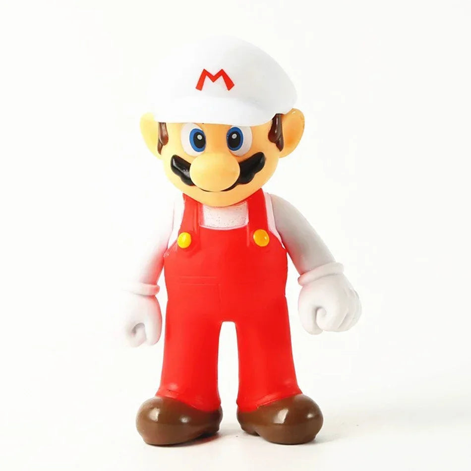 Super Mario Bros Cartoon Dolls Model Birthday Gift Anime Figures Luigi Yoshi Mario Creative Collectible Model Toys.*