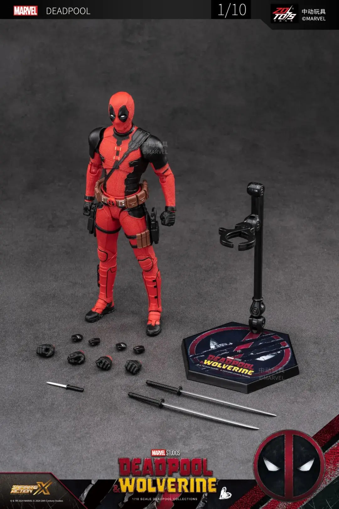 ZD Toys Deadpool & Wolverine Action figures Deadpool Boxed Wolverine Collection Adult Action Figures Kids Toy