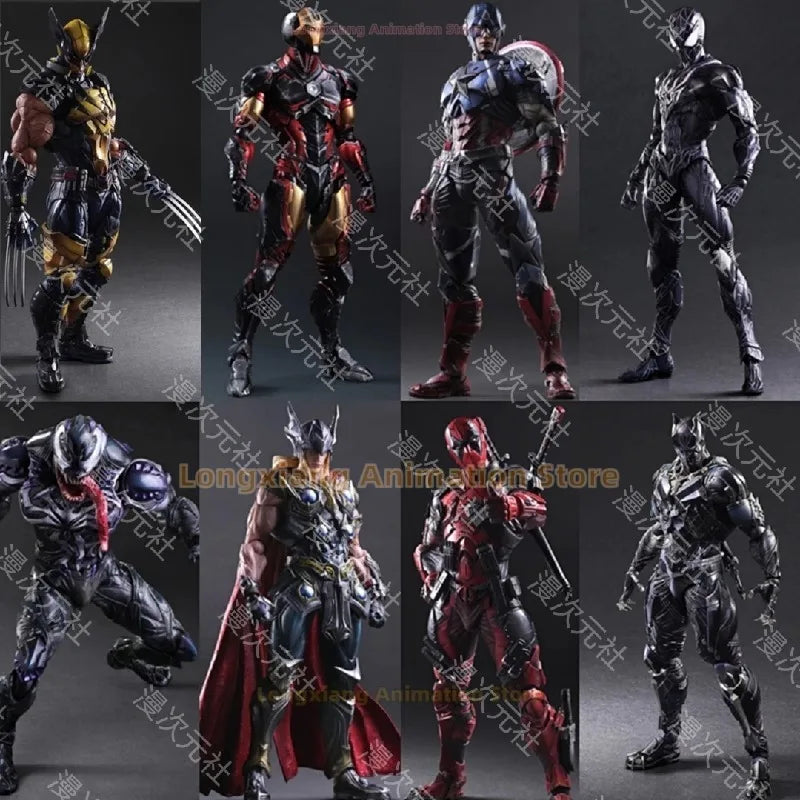 Iron Man Spider-Man Thor Doctor Strange Normal Version Color Change Version Moving Model Gift Collection