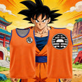 2026 Summer Dragon Ball Goku Oversized Anime Print Men's Sleeveless T-Shirts Workout Vest Summer Quick-dry Lightweight