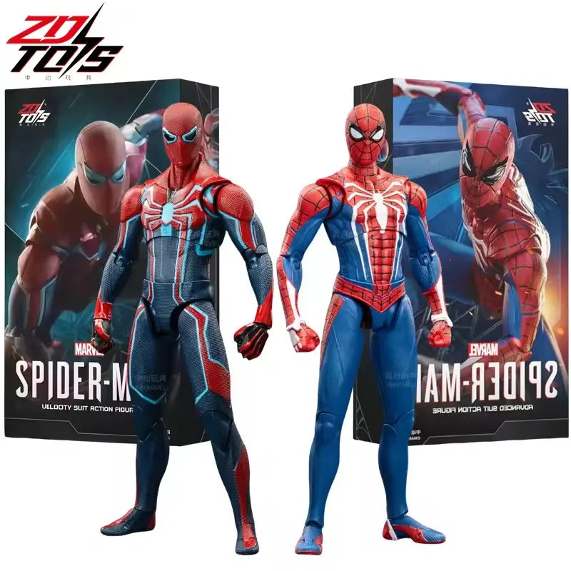 Marvel Avengers Spider-Man Speed Suit Action Figure Toy Display Case Poseable Model Figurine Collectible Birthday Gift