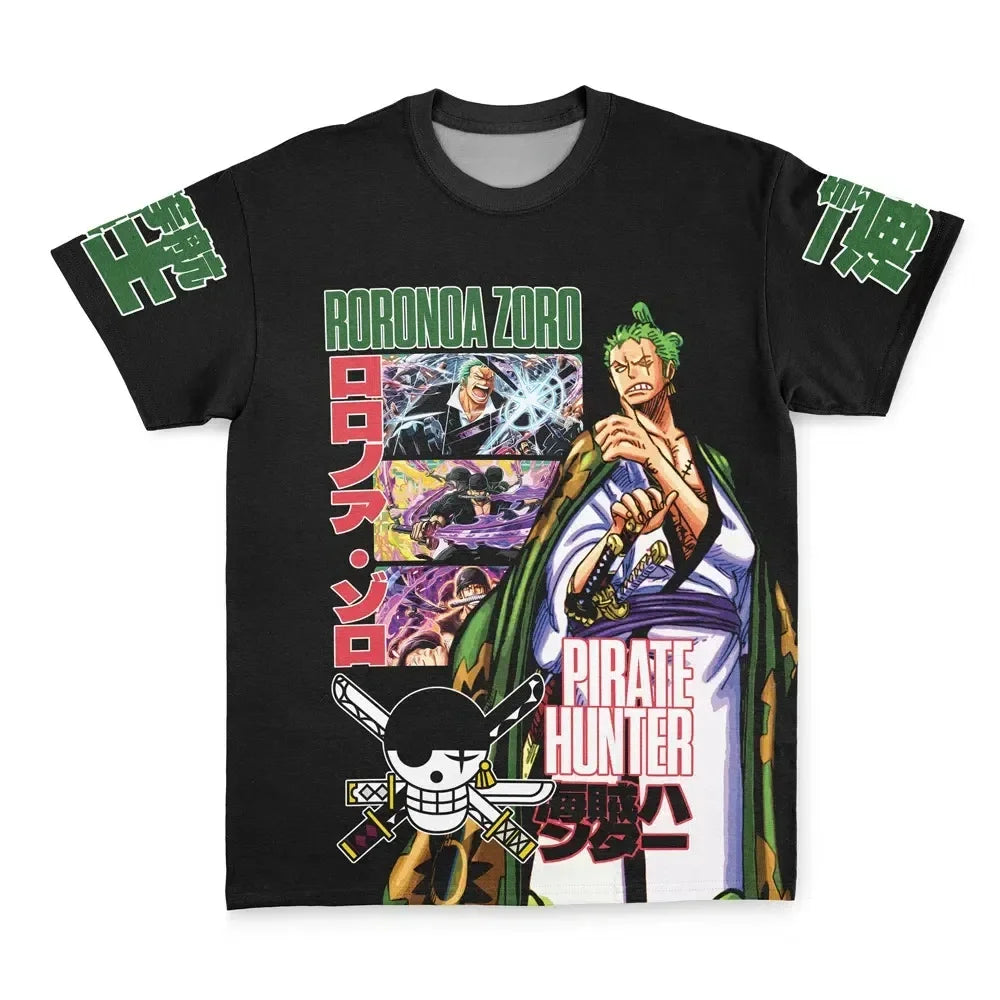 One Piece Men's and Women's T-shirt Vinsmoke Sanji Anime Tee Summer Spring New Boy's Short Sleeves Pullover Parent-child Outfits