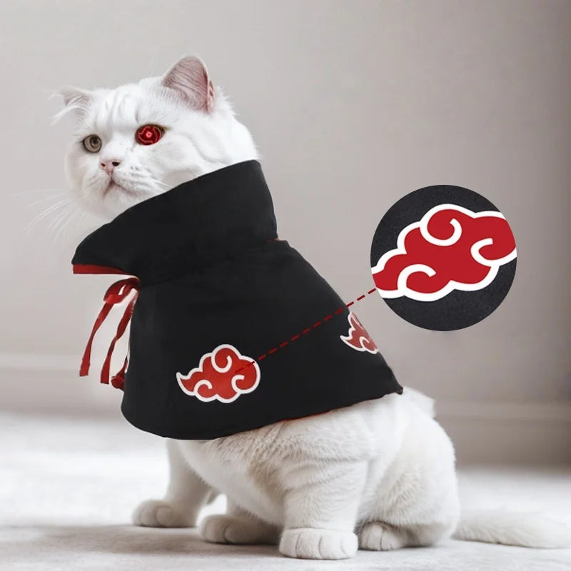 Anime Haruto Pet Cloak Clothes Pet Cat Dog Cosplay Costume Hokage Uzumaki Akatsuki Photo Props Birthday Fans Gifts Toys