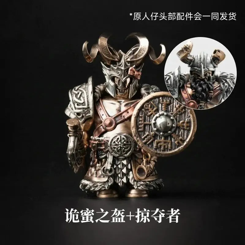 2026 Big Player Series Strange Helmet DIY Head Magnetic Detachable Metal Figurine Desktop Decoration Cultural Creative Souvenir