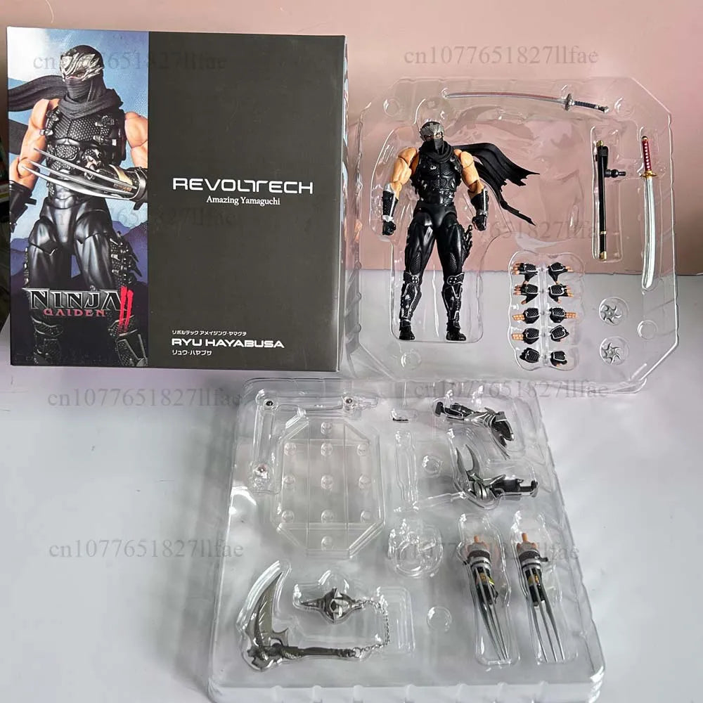 2025 KAIYODO Revoltech 1/12 Amazing Yamaguchi Ryu Hayabusa Ninja Gaiden Action Figure PVC Model Toys Joint Movable Room Decor