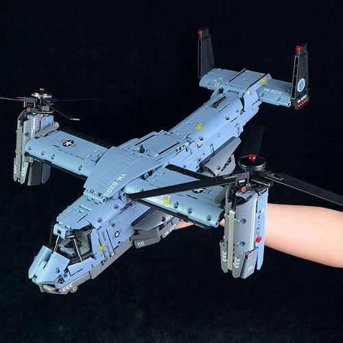 1389PCS V-22 Tiltrotor Aircraft Helicopter Building Block Children Military Airplane model Bricks Toy home Decor