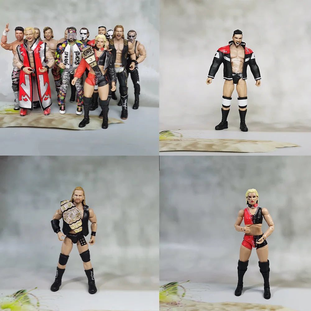 1/12 Scale AEW Wrestler Fighting Athlete Male Soldiers Full Set 6inch Action Figure Super Movable Doll