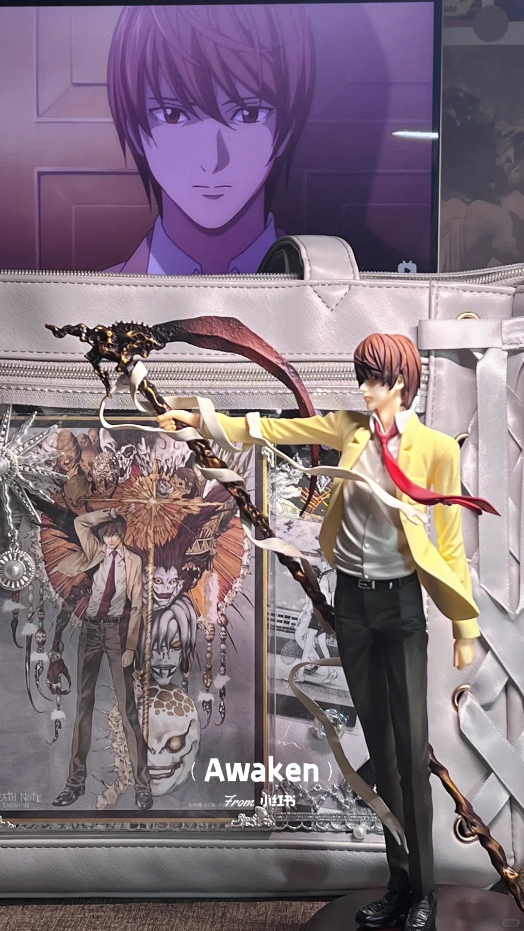 26cm Death Note Anime Yagami Light Action Figure Statue Figurines Pvc Collection sculpture Model Toy Boy Christmas Gift ornament