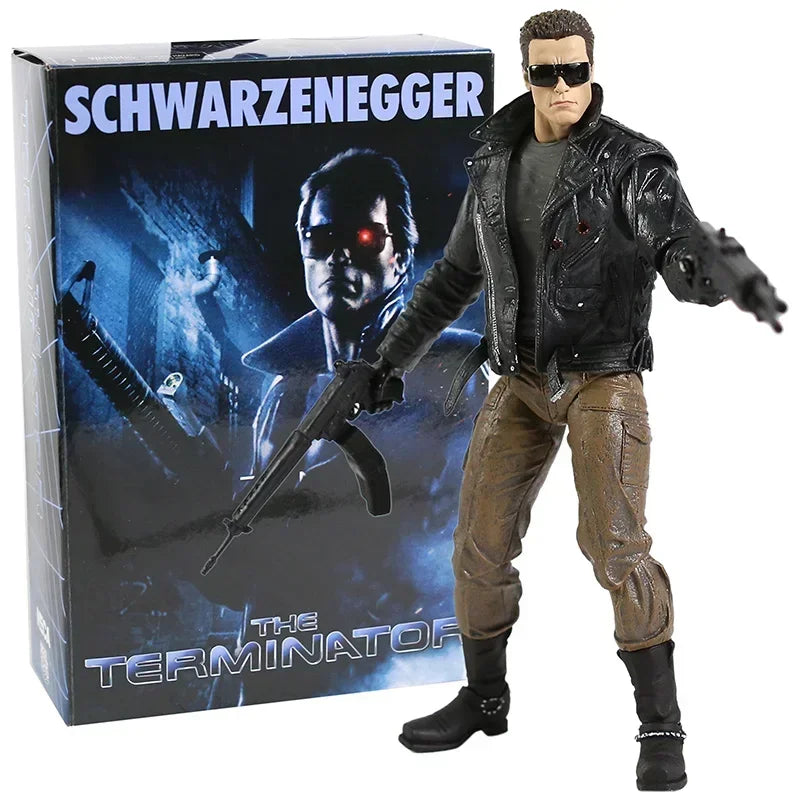 NECA Terminator T-800 T-1000 Action Figure Movable Joints Desktop Decoration Collection PVC Model Toy