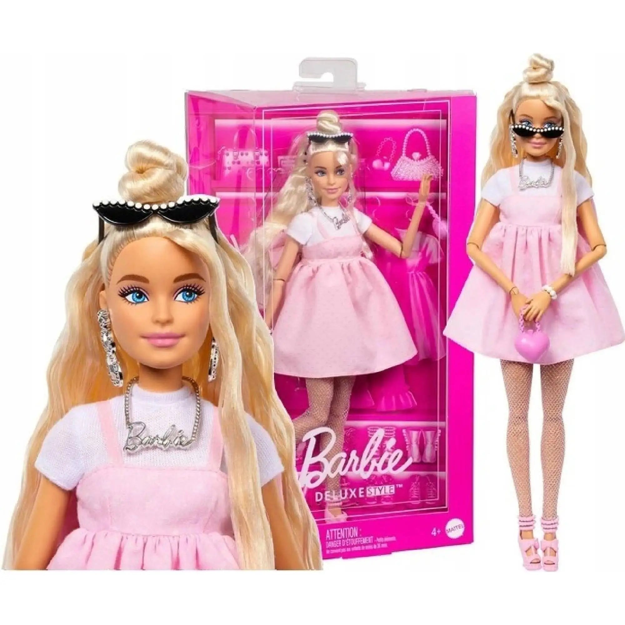 2025 New Original Mattel Barbie Deluxe Style Doll for Girls Barbiecore Outfit Blond Toys for Children Birthday Christmas Gifts