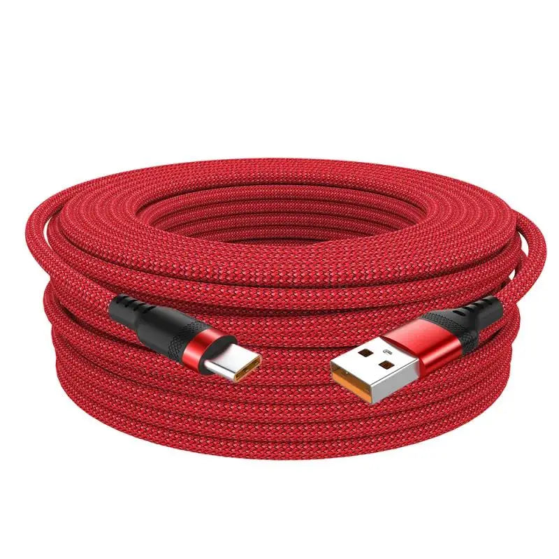 USB Type C Extended Cable Fast Charging For Samsung Xiaomi Huawei Realme OPPO Android Mobile Phone USB Data Cord 1M/2M/3M/5M/8M