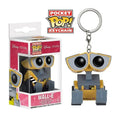 FUNKO Disney Pixar Movie Anime Keychain Figure Toys EVE & WALL-E Vinyl Figure Action Pocket Keychain Collection Doll Model Toys