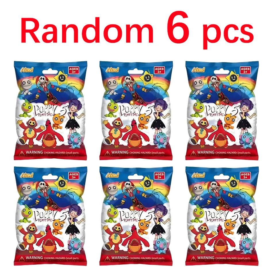 2-24pcs Bobi Game 5 Series Blind Box Toy Horror Smile Animal Handmade PVC Model Ornament Birthday Gift Peripheral Blind Box