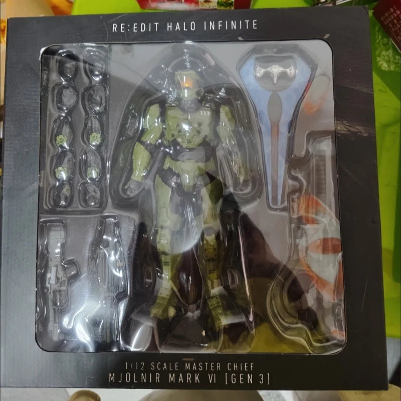 Sentinel Master Chief 18cm PVC Action Figure Anime Collection Model Mjolnir Mk VI SV Movable Doll Toys for John117 S117