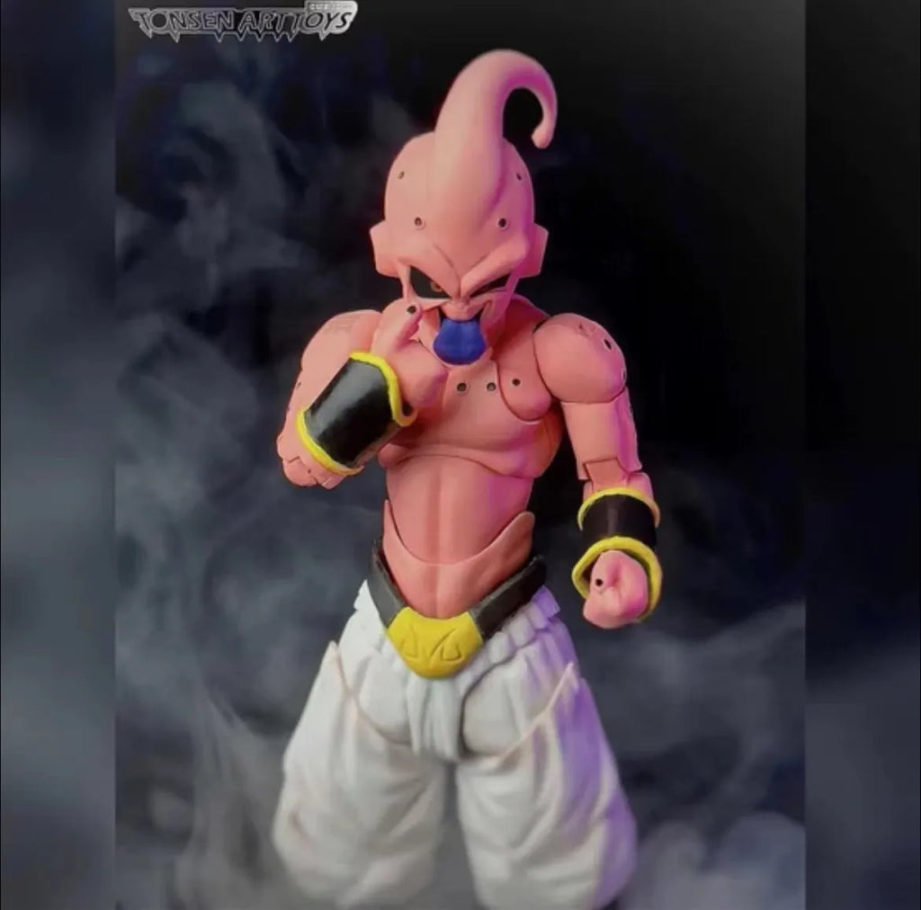Genuine Dragon Ball Tonsenarttoys Custom S.H.Figuarts Shf Adolescent Malevolence Majin Buu Action Figures Model Birthday Gifts