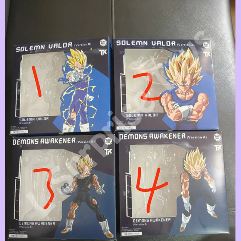 Black Hole & TK Dragon Ball Z SHF Super Saiyan SSJ Majin Vegeta Full Power Battle Damage Anime Action Figures Models Gifts Toys