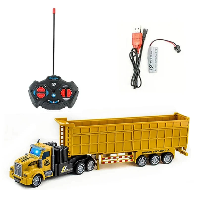 1/48 Rc Truck Heavy-Duty Toy Cars Trucks Remote Control Semi-Trailer Construction Electric Truck Big Rc Trailer Dump Boys Gift