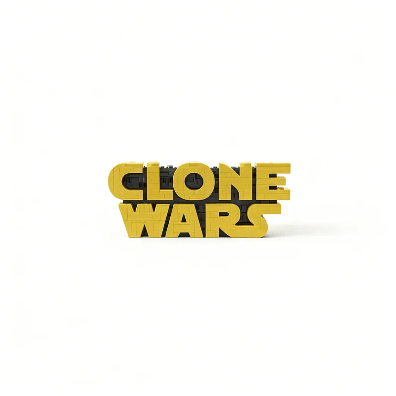 742pcs MOC Clone Wars Logo Star Battle Model Building Blocks Architecture Christmas Gifts Toy Creative Idea Education Brick Kids