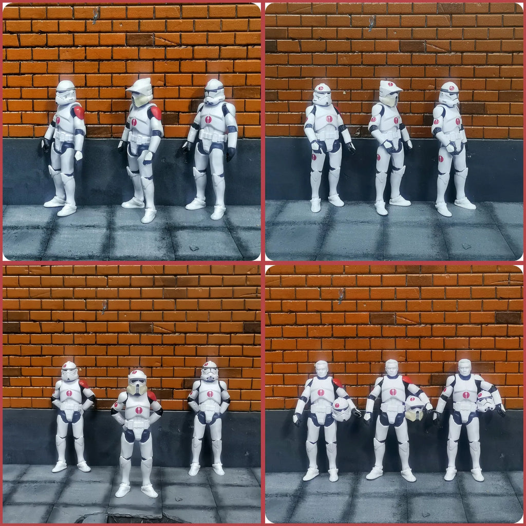 Star Wars 3.75 Inch Trooper 1/18 501st Legion Action Figure Hardcase REX Anakin Dogma Tup Toys Model Loose