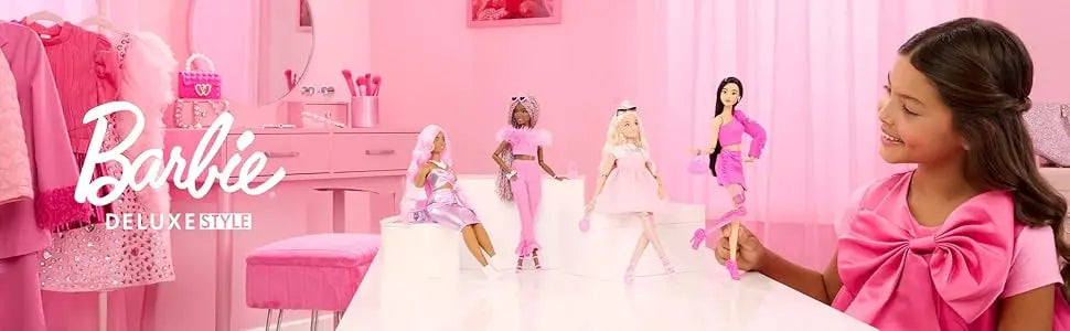 2025 New Original Mattel Barbie Deluxe Style Doll for Girls Barbiecore Outfit Blond Toys for Children Birthday Christmas Gifts