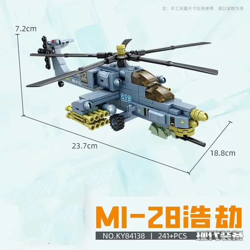 Building blocks Helicopter military building blocks small particles children puzzle assembling toy